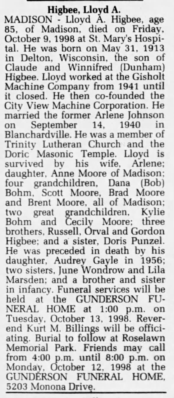 Clipping from Wisconsin State Journal